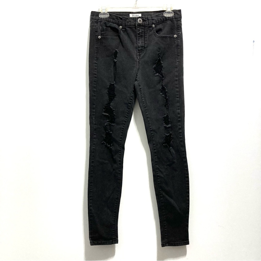 Mudd Black Distressed Women’s Denim Ripped Skinny Jeans